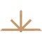 Ekena Millwork Kennewick Timber Gable Bracket, Western Red Cedar, 108"W x 54"H x 5 1/2"D x 5 1/2"F, 12/12 Pitch GBW108X54X0606KEN00SWR - alternate 1